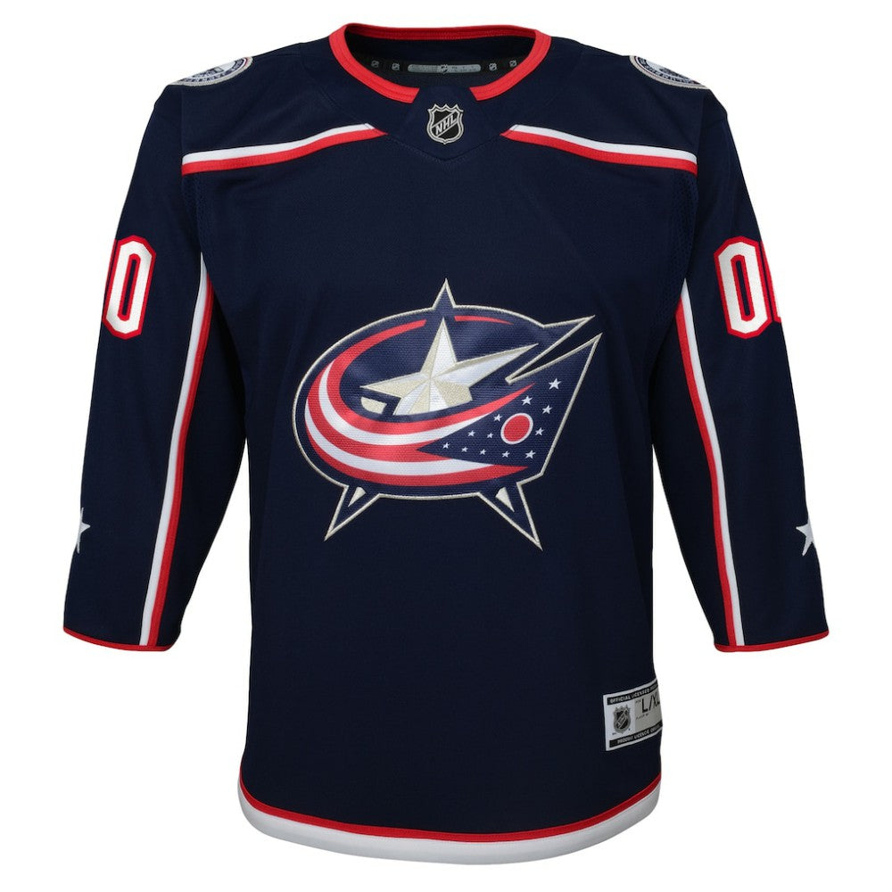 Columbus Blue Jackets Youth Home Premier Custom Jersey - Navy | US 3820528