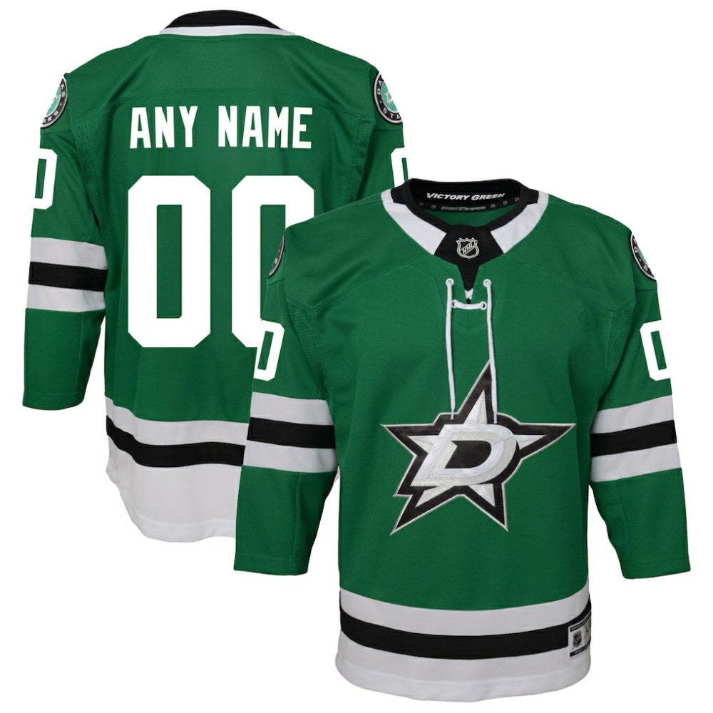 Dallas Stars Youth Home Custom Premier Jersey - Green | US 3820529