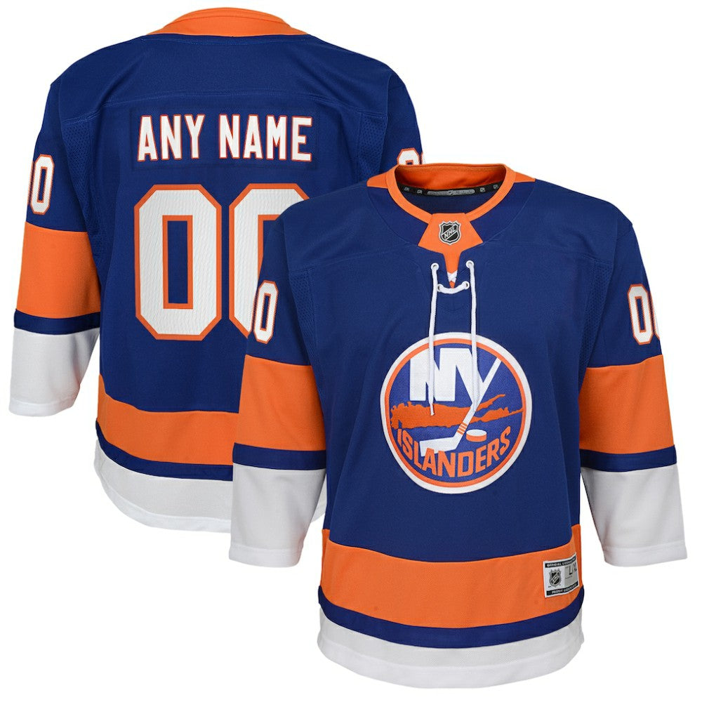 New York Islanders Youth Home Premier Custom Jersey - Blue | US 3820538