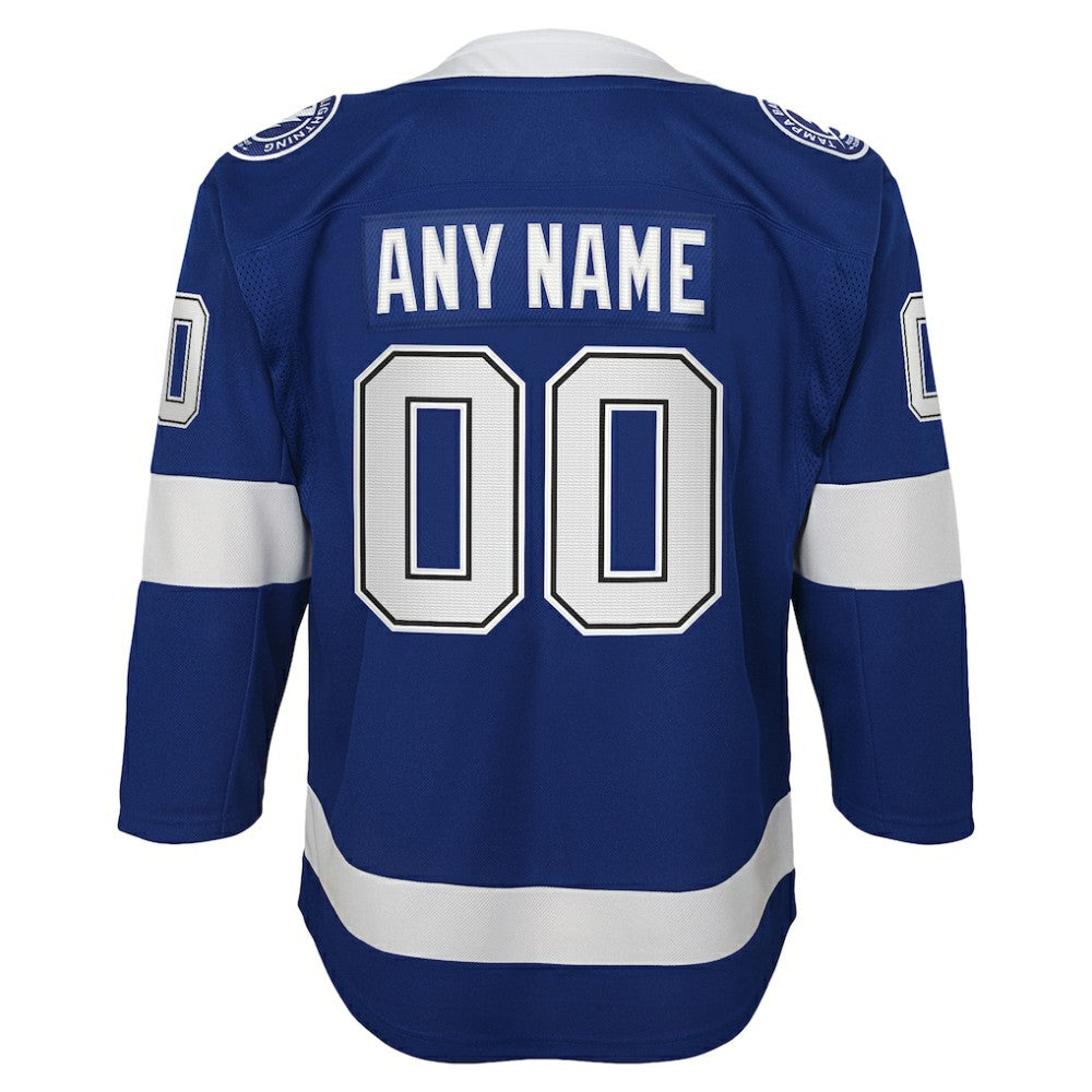 Tampa Bay Lightning Youth Home Custom Premier Jersey - Blue | US 3820545
