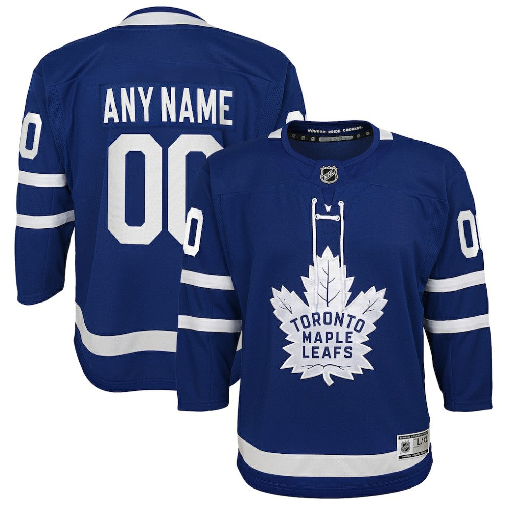 Toronto Maple Leafs Youth Home Premier Custom Jersey - Blue | US 3820546