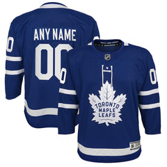 Toronto Maple Leafs Youth Home Premier Custom Jersey - Blue | US 3820546
