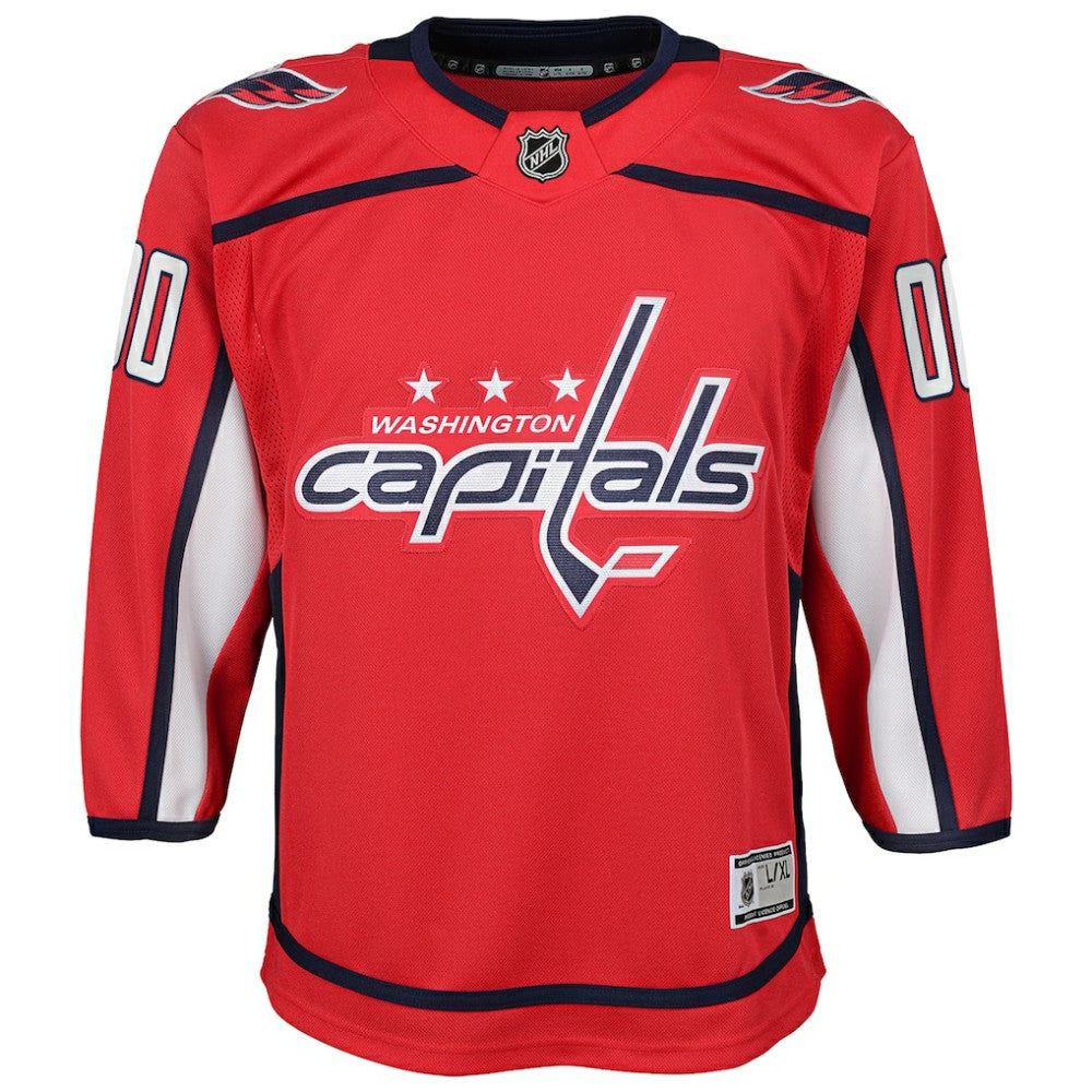 Washington Capitals Youth Home Custom Premier Jersey - Red | US 3820548