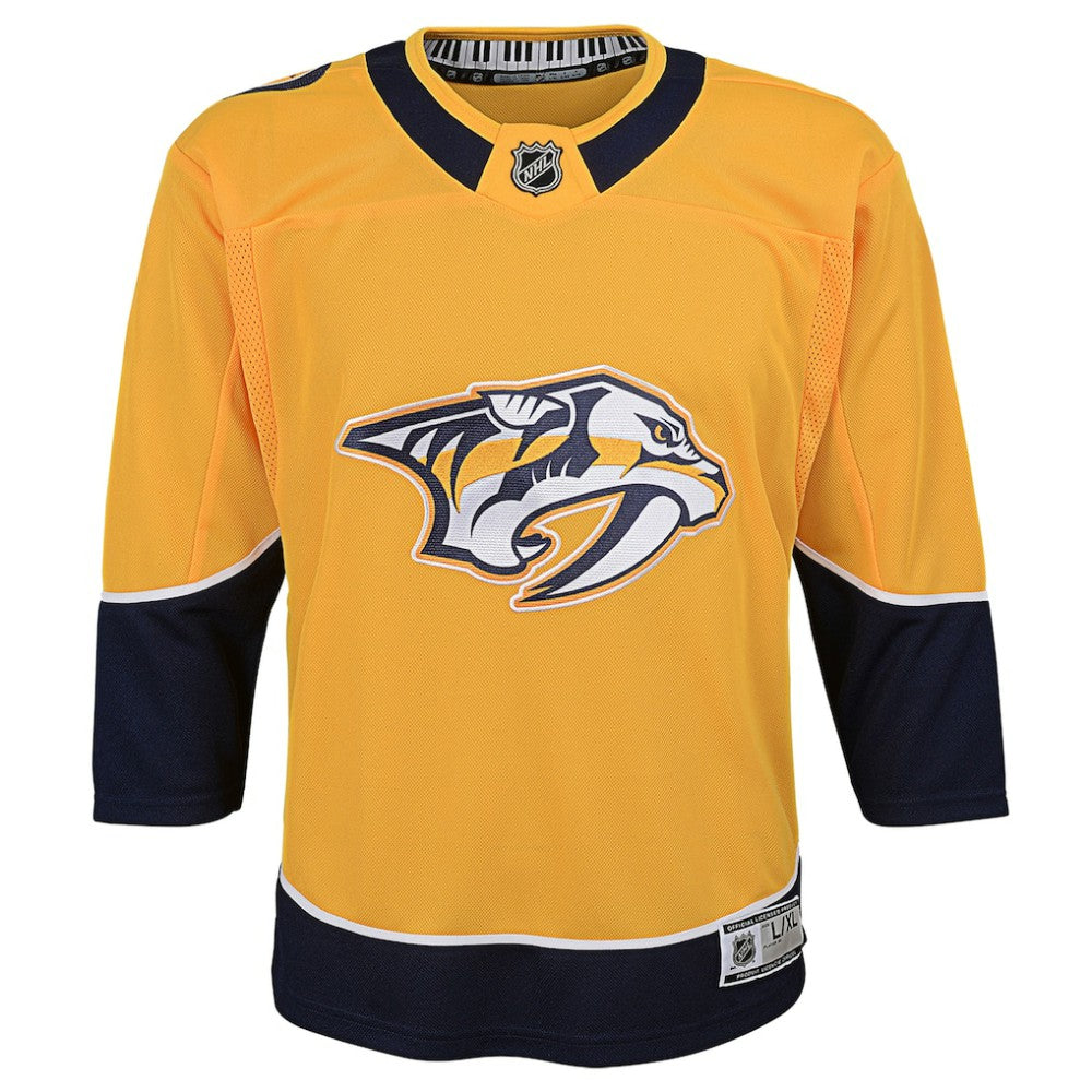 Nashville Predators Youth Home Premier Blank Jersey - Yellow | US 3820564