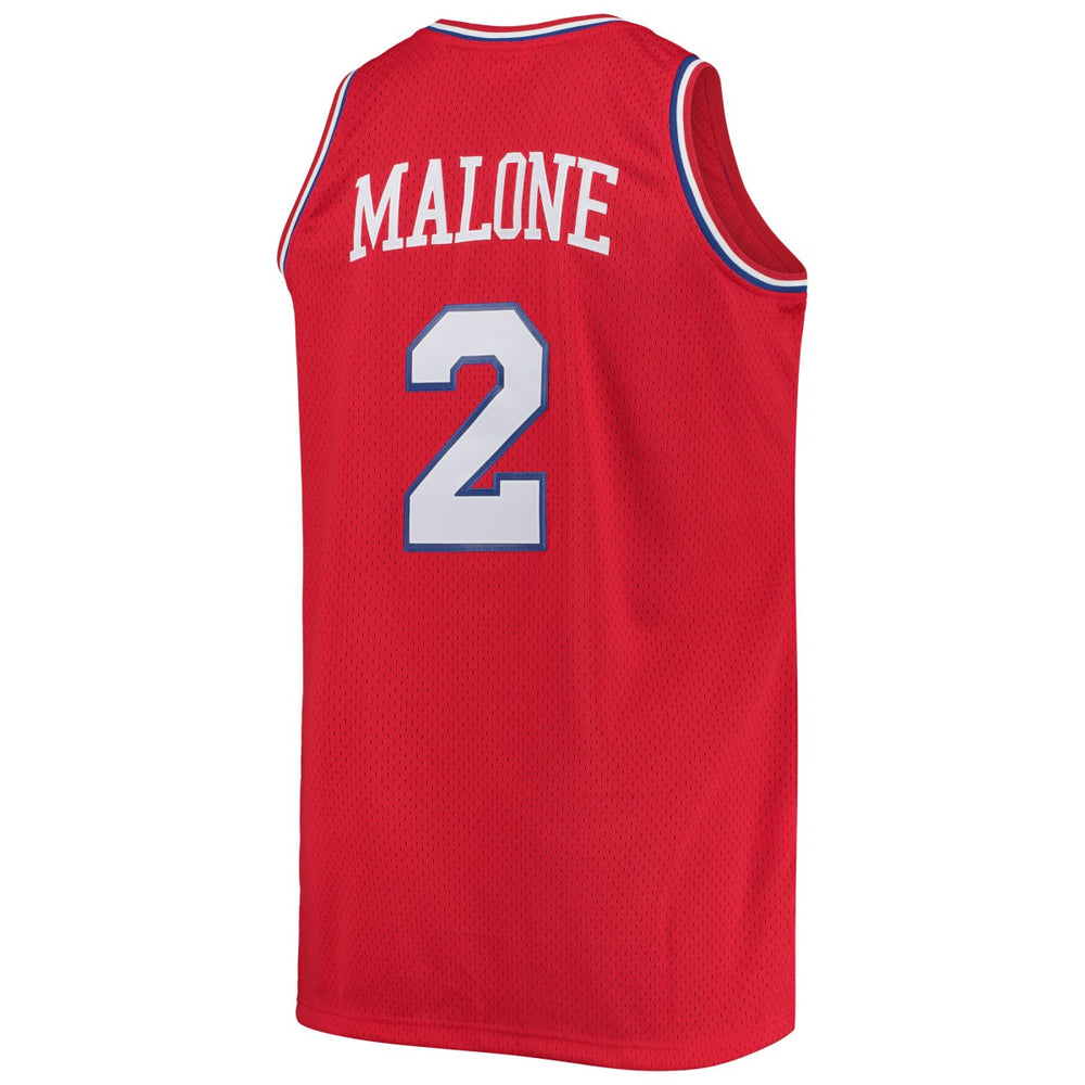 Moses Malone Philadelphia 76ers 1982/83 Big & Tall Hardwood Classics Swingman Jersey Red - Mitchell & Ness