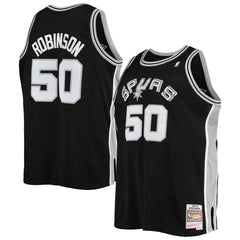 David Robinson San Antonio Spurs 1998/99 Big & Tall Hardwood Classics Swingman Jersey Black - Mitchell & Ness