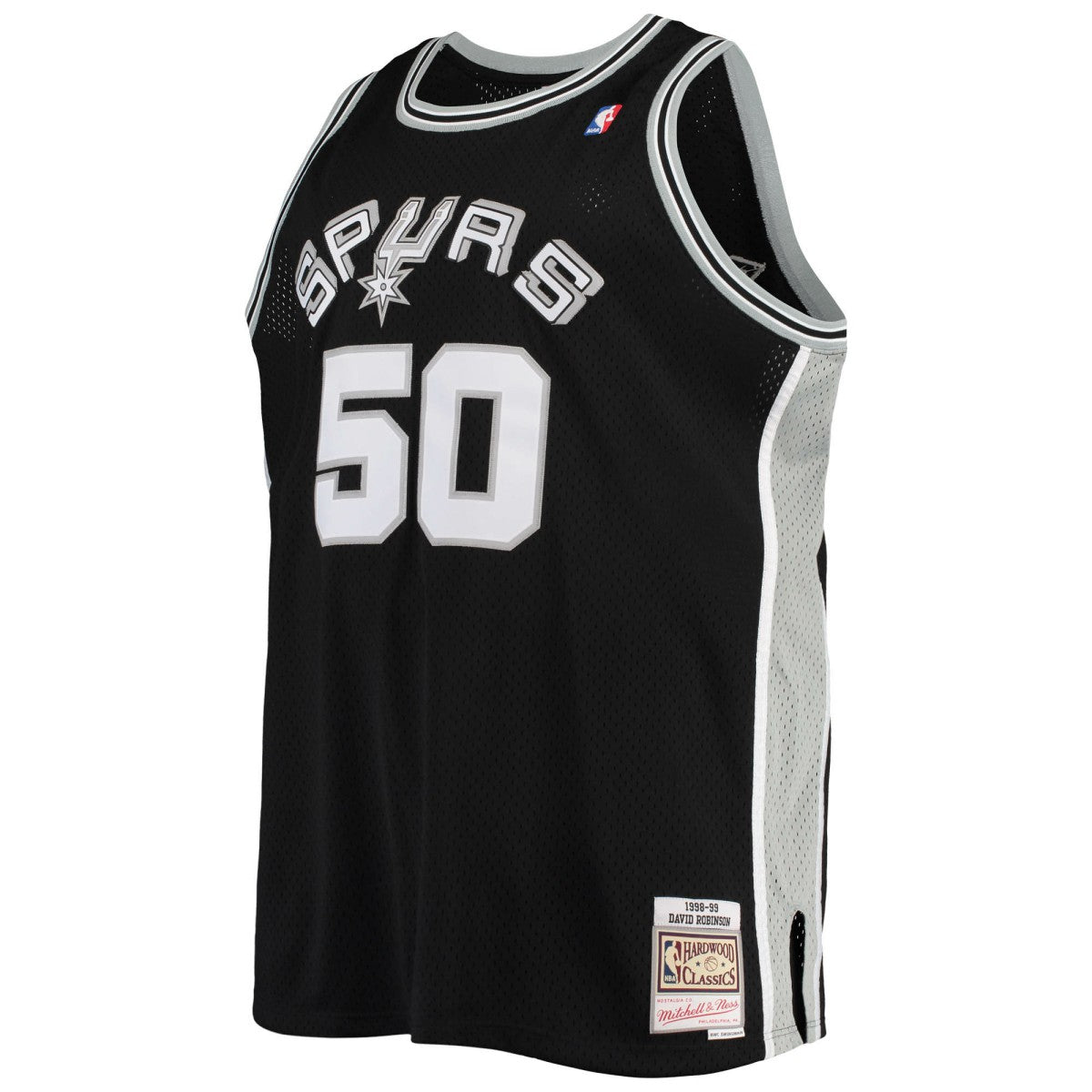 David Robinson San Antonio Spurs 1998/99 Big & Tall Hardwood Classics Swingman Jersey Black - Mitchell & Ness