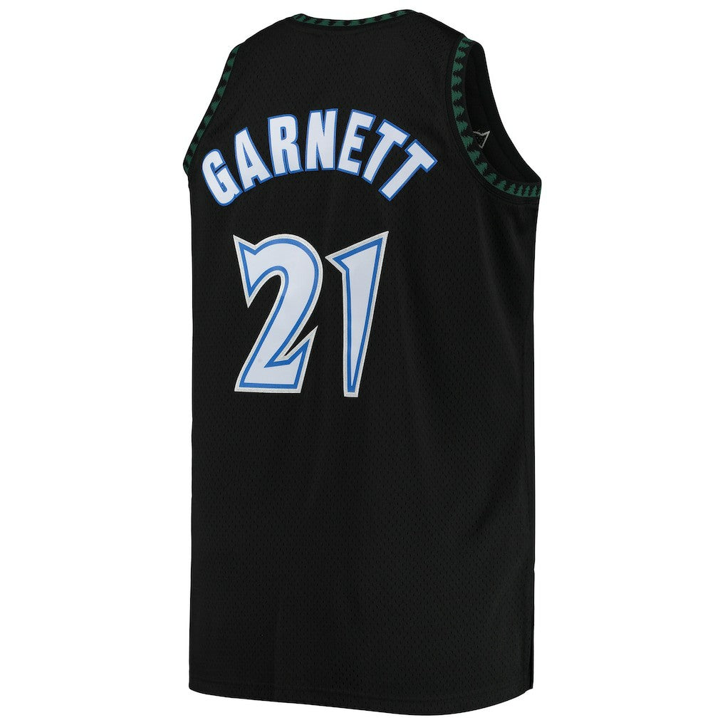 Kevin Garnett Minnesota Timberwolves 1997/98 Big & Tall Hardwood Classics Swingman Jersey Black - Mitchell & Ness