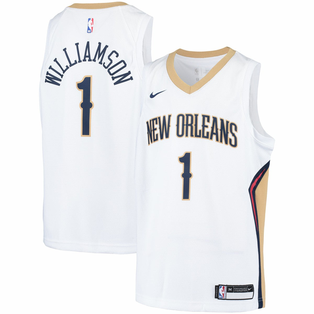Zion Williamson New Orleans Pelicans Youth Swingman Player Jersey Association Edition White - Nike