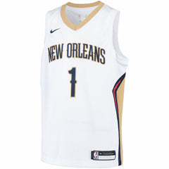 Zion Williamson New Orleans Pelicans Youth Swingman Player Jersey Association Edition White - Nike