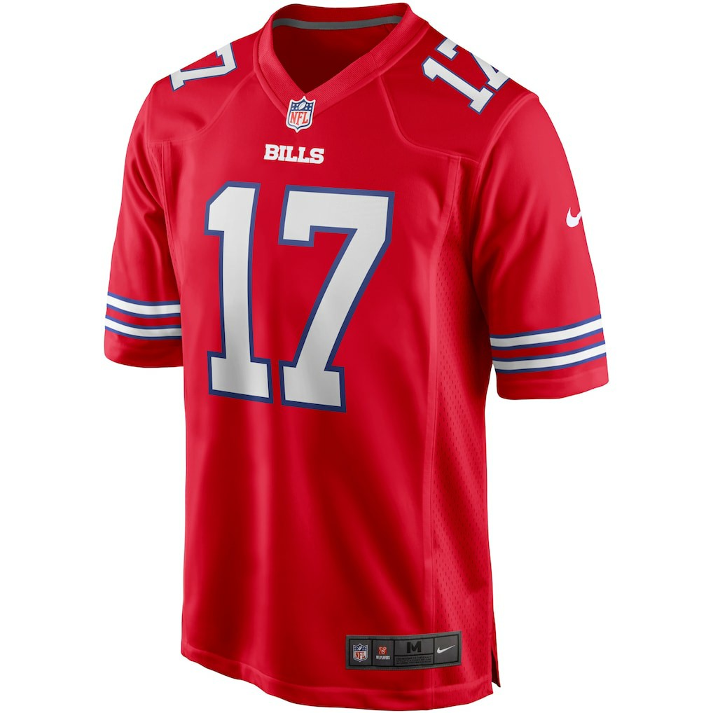Josh Allen Buffalo Bills Alternate Game Player Jersey - Red Jerseys