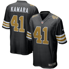 Alvin Kamara New Orleans Saints Alternate Game Jersey - Black Jerseys