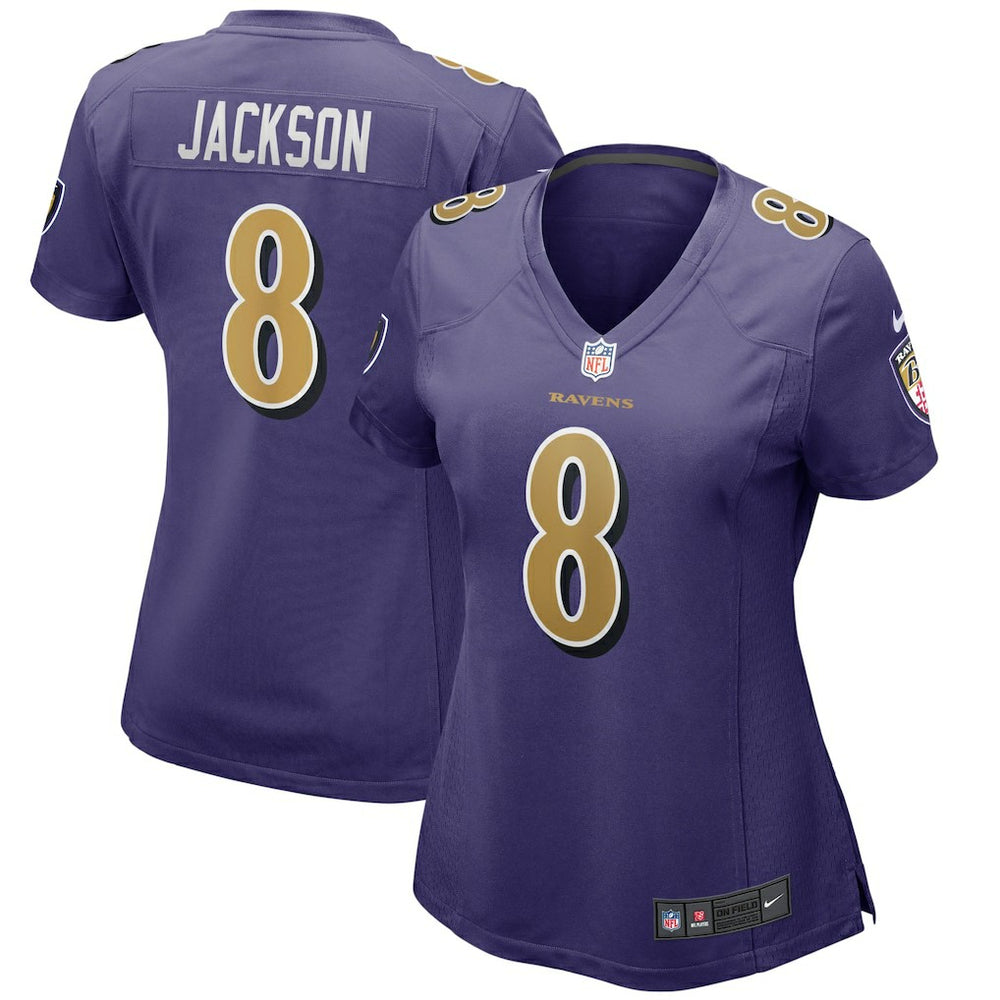 Lamar Jackson Baltimore Ravens Women's Alternate Game Player Jersey - Purple Jerseys