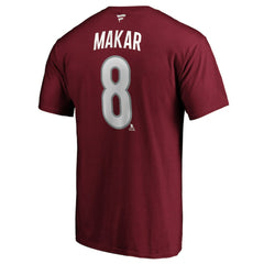 Cale Makar Colorado Avalanche Fanatics Authentic Stack Player Name & Number T-Shirt - Burgundy | US 3822537