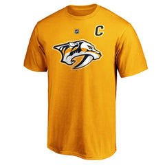 Roman Josi Nashville Predators Fanatics Authentic Stack Player Name & Number T-Shirt - Gold | US 3822540