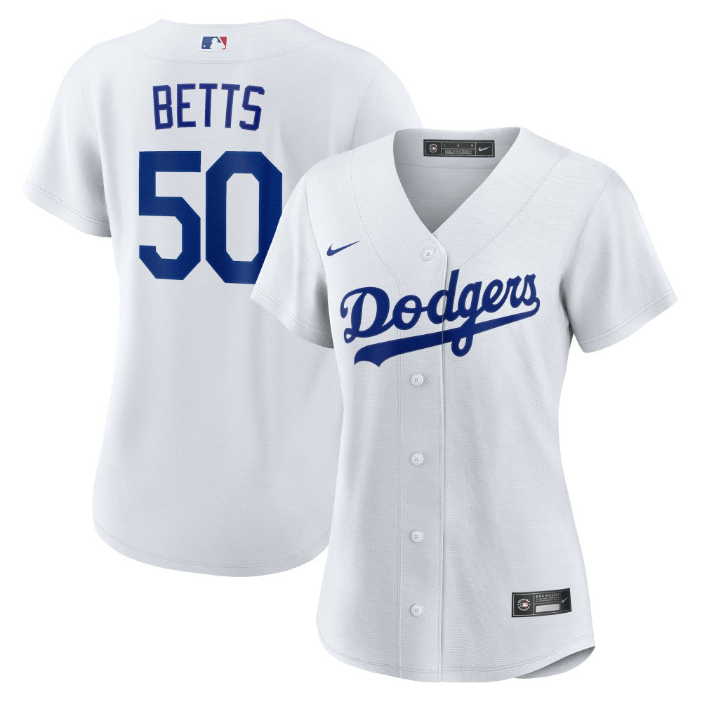 Mookie Betts Los Angeles Dodgers Nike Women's Home Replica Player Jersey - White Jerseys