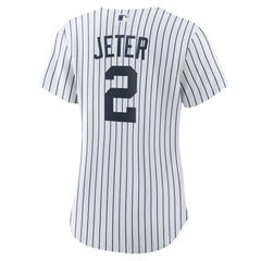 Derek Jeter New York Yankees Nike Women's Home Replica Player Name Jersey - White/Navy Jerseys