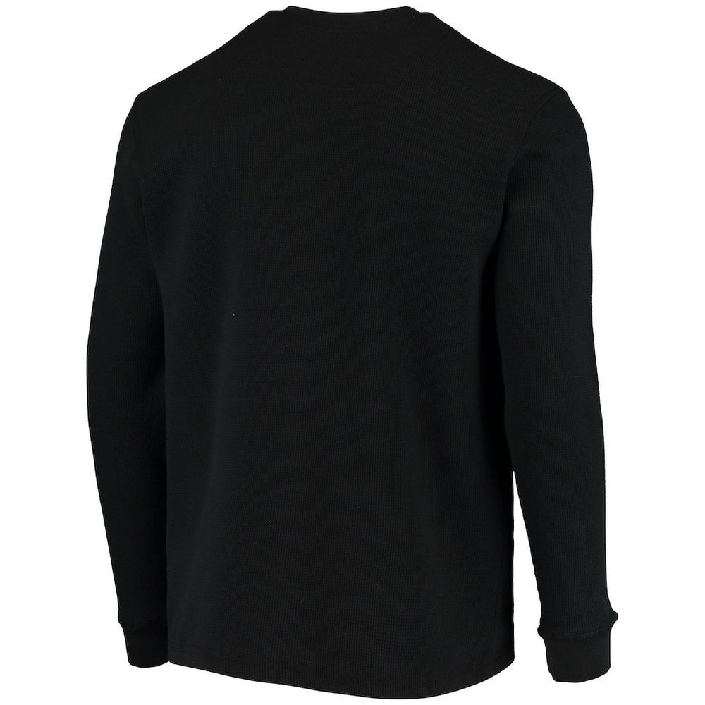 Cincinnati Bengals Dunbrooke Logo Maverick Thermal Henley Long Sleeve T-Shirt - Black T-shirts