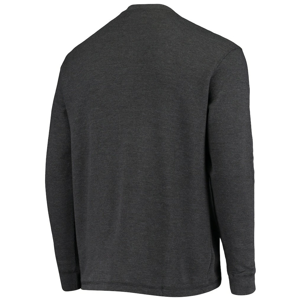 Miami Dolphins Dunbrooke Logo Maverick Thermal Henley Long Sleeve T-Shirt - Charcoal T-shirts