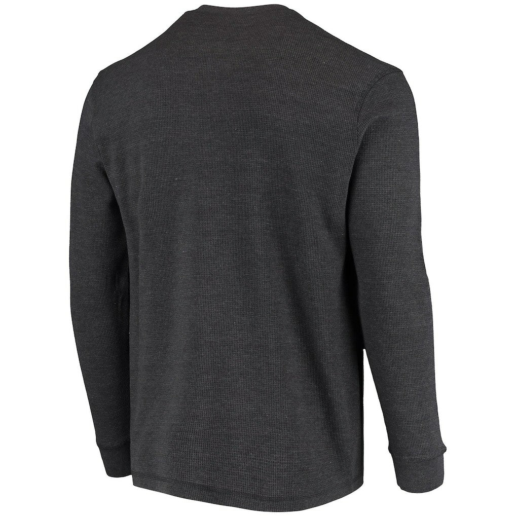 Philadelphia Eagles Dunbrooke Logo Maverick Thermal Henley Long Sleeve T-Shirt - Charcoal T-shirts