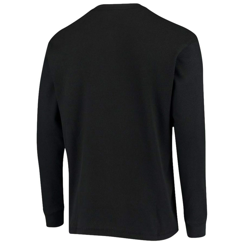 Atlanta Falcons Dunbrooke Logo Maverick Thermal Henley Long Sleeve T-Shirt - Black T-shirts