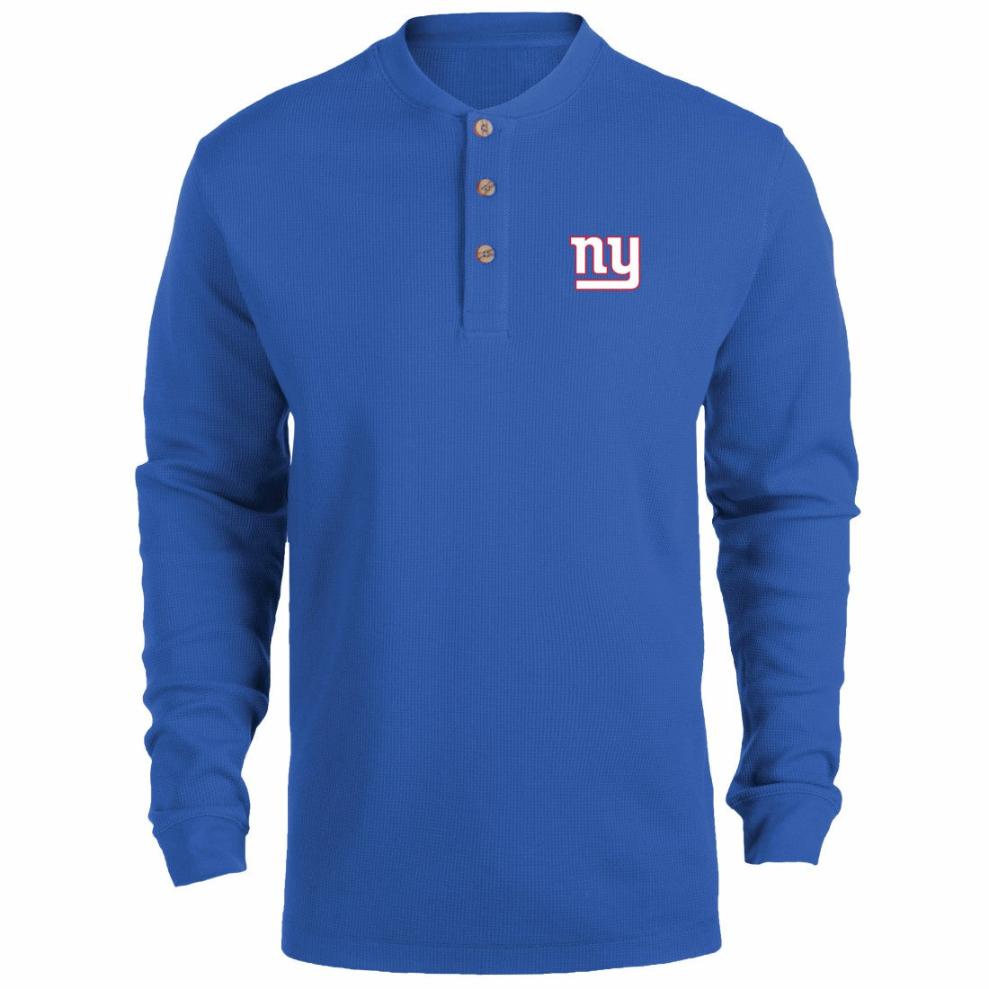 New York Giants Dunbrooke Logo Maverick Thermal Henley Long Sleeve T-Shirt - Royal T-shirts