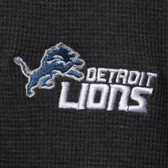 Detroit Lions Dunbrooke Logo Maverick Thermal Henley Long Sleeve T-Shirt - Charcoal T-shirts