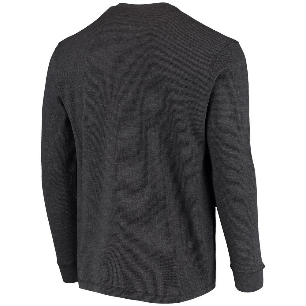 Detroit Lions Dunbrooke Logo Maverick Thermal Henley Long Sleeve T-Shirt - Charcoal T-shirts