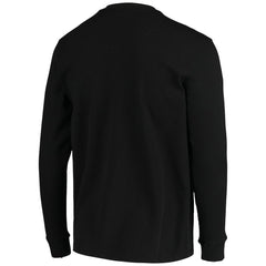 Las Vegas Raiders Dunbrooke Logo Maverick Thermal Henley Long Sleeve T-Shirt - Black T-shirts