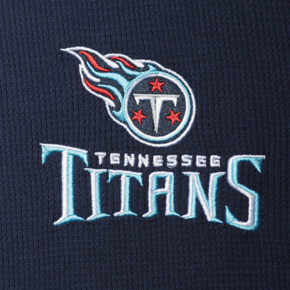 Tennessee Titans Dunbrooke Logo Maverick Thermal Henley Long Sleeve T-Shirt - Navy T-shirts