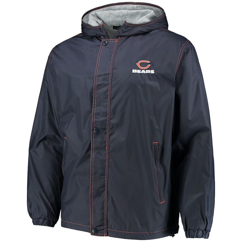 Chicago Bears Dunbrooke Logo Legacy Stadium Full-Zip Jacket- Navy - Navy Jackets