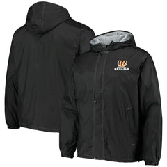 Cincinnati Bengals Dunbrooke Logo Legacy Stadium Full-Zip Jacket- Black - Black Jackets
