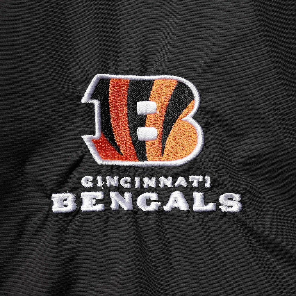 Cincinnati Bengals Dunbrooke Logo Legacy Stadium Full-Zip Jacket- Black - Black Jackets