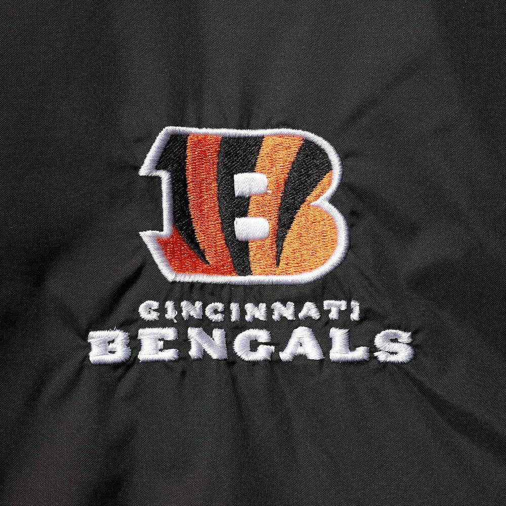 Cincinnati Bengals Dunbrooke Logo Legacy Stadium Full-Zip Jacket- Black - Black Jackets