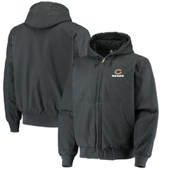 Chicago Bears Dunbrooke Dakota Cotton Canvas Hooded Jacket - Navy Jackets