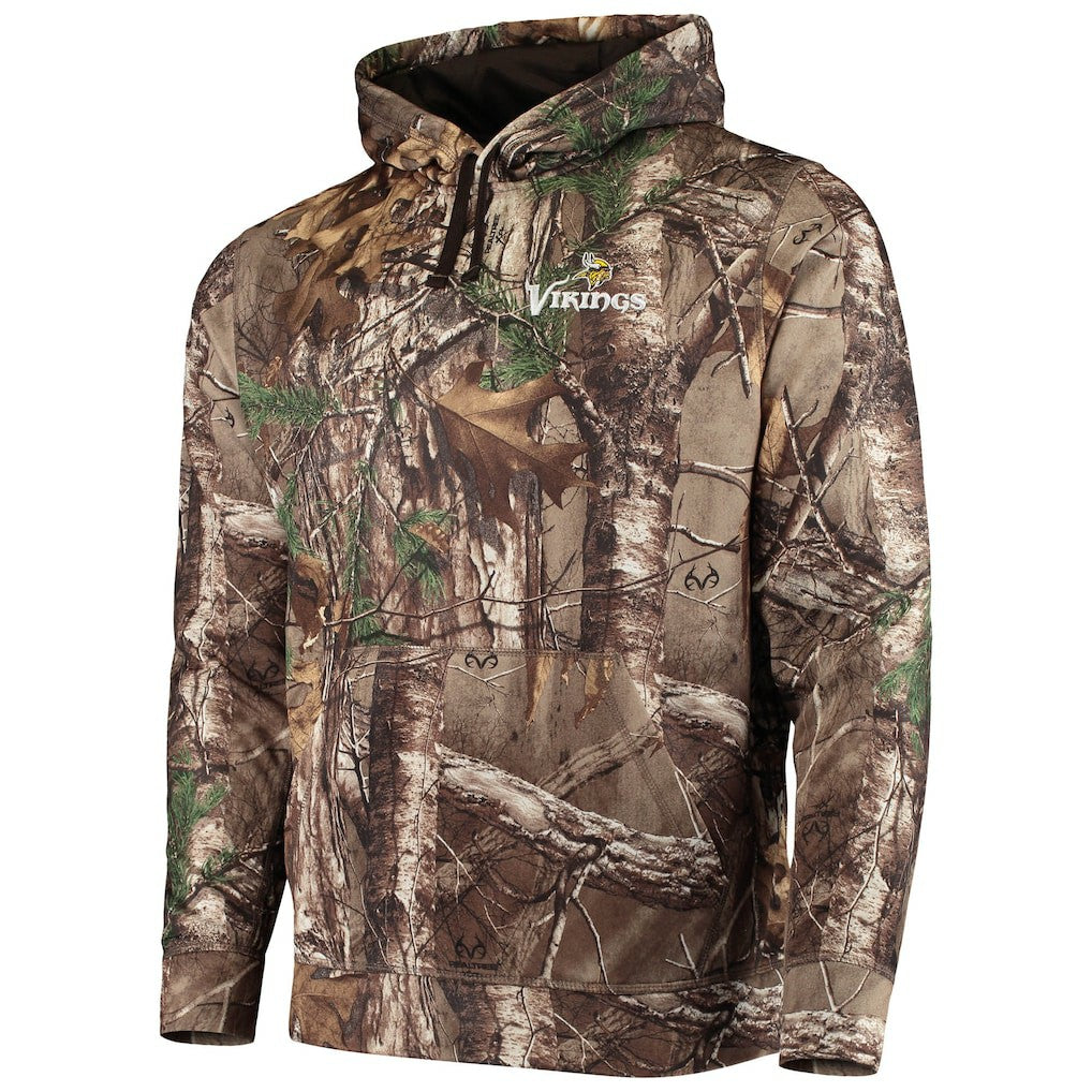 Minnesota Vikings Dunbrooke Circle Champion Tech Fleece Pullover Hoodie - Realtree Camo Hoodies