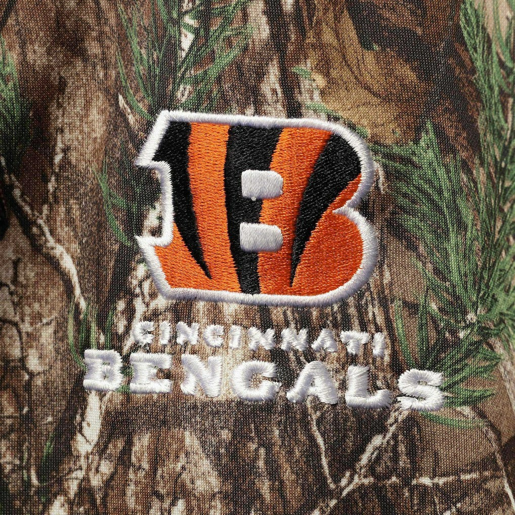 Cincinnati Bengals Dunbrooke Circle Champion Tech Fleece Pullover Hoodie - Realtree Camo Hoodies