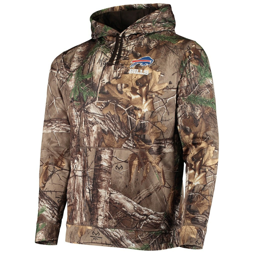 Buffalo Bills Dunbrooke Circle Champion Tech Fleece Pullover Hoodie - Realtree Camo Hoodies