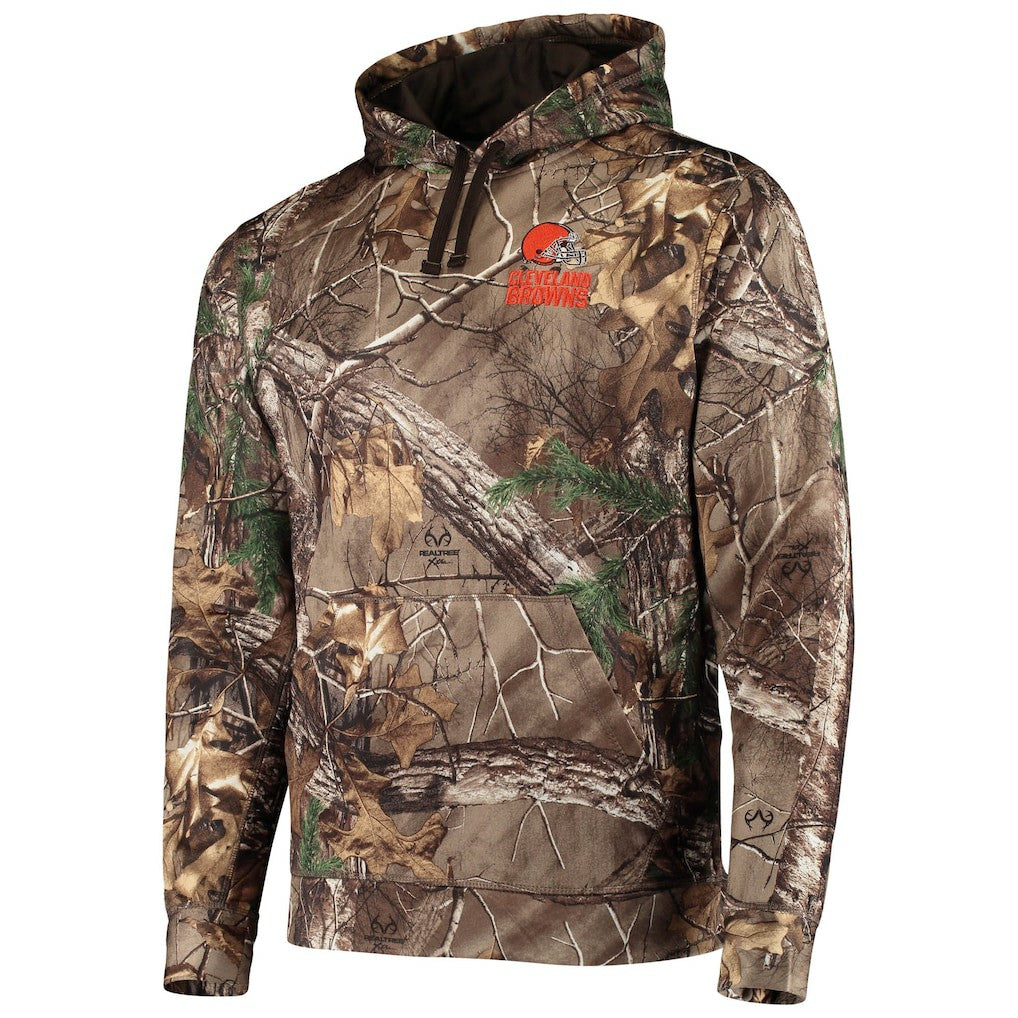 Cleveland Browns Dunbrooke Circle Champion Tech Fleece Pullover Hoodie - Realtree Camo Hoodies