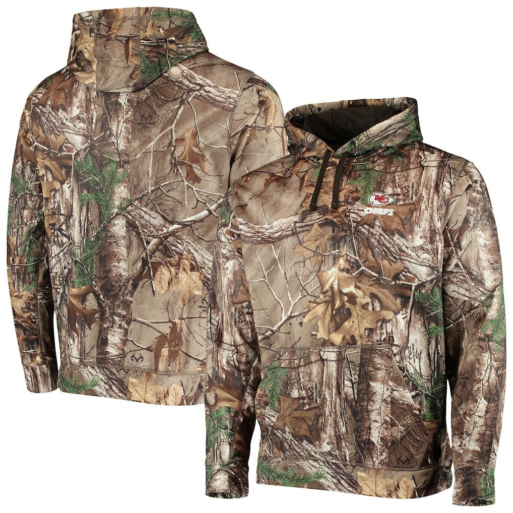 Kansas City Chiefs Dunbrooke Circle Champion Tech Fleece Pullover Hoodie - Realtree Camo Hoodies