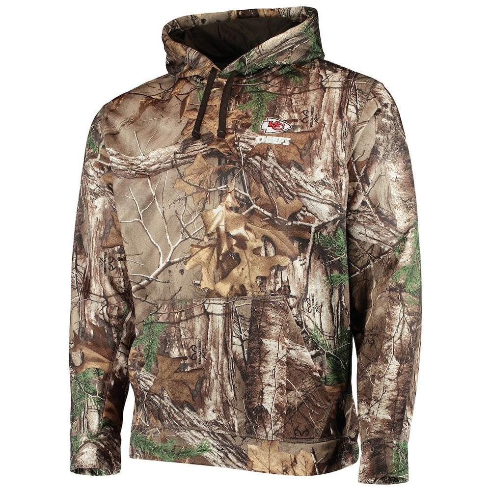 Kansas City Chiefs Dunbrooke Circle Champion Tech Fleece Pullover Hoodie - Realtree Camo Hoodies