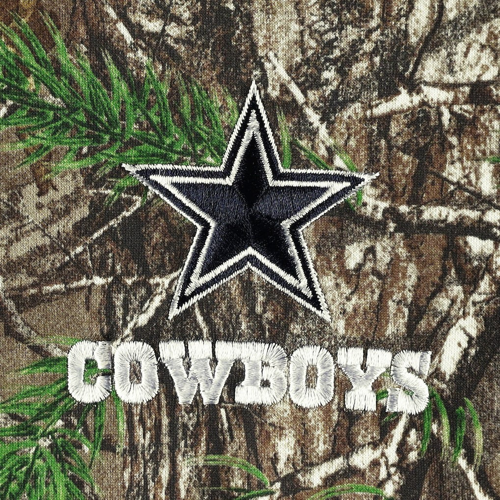 Dallas Cowboys Champion Tech Fleece Pullover Hoodie - Realtree Camo Hoodies