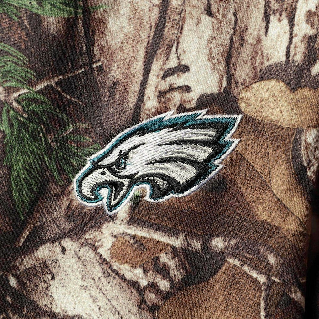 Philadelphia Eagles Dunbrooke Circle Champion Tech Fleece Pullover Hoodie - Realtree Camo Hoodies