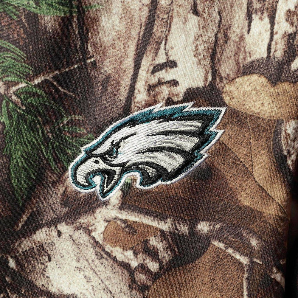 Philadelphia Eagles Dunbrooke Circle Champion Tech Fleece Pullover Hoodie - Realtree Camo Hoodies