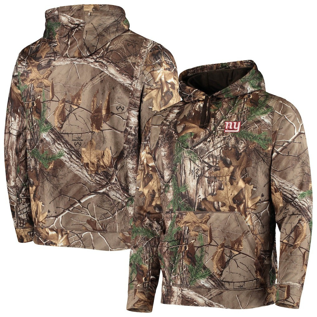 New York Giants Dunbrooke Circle Champion Tech Fleece Pullover Hoodie - Realtree Camo Hoodies