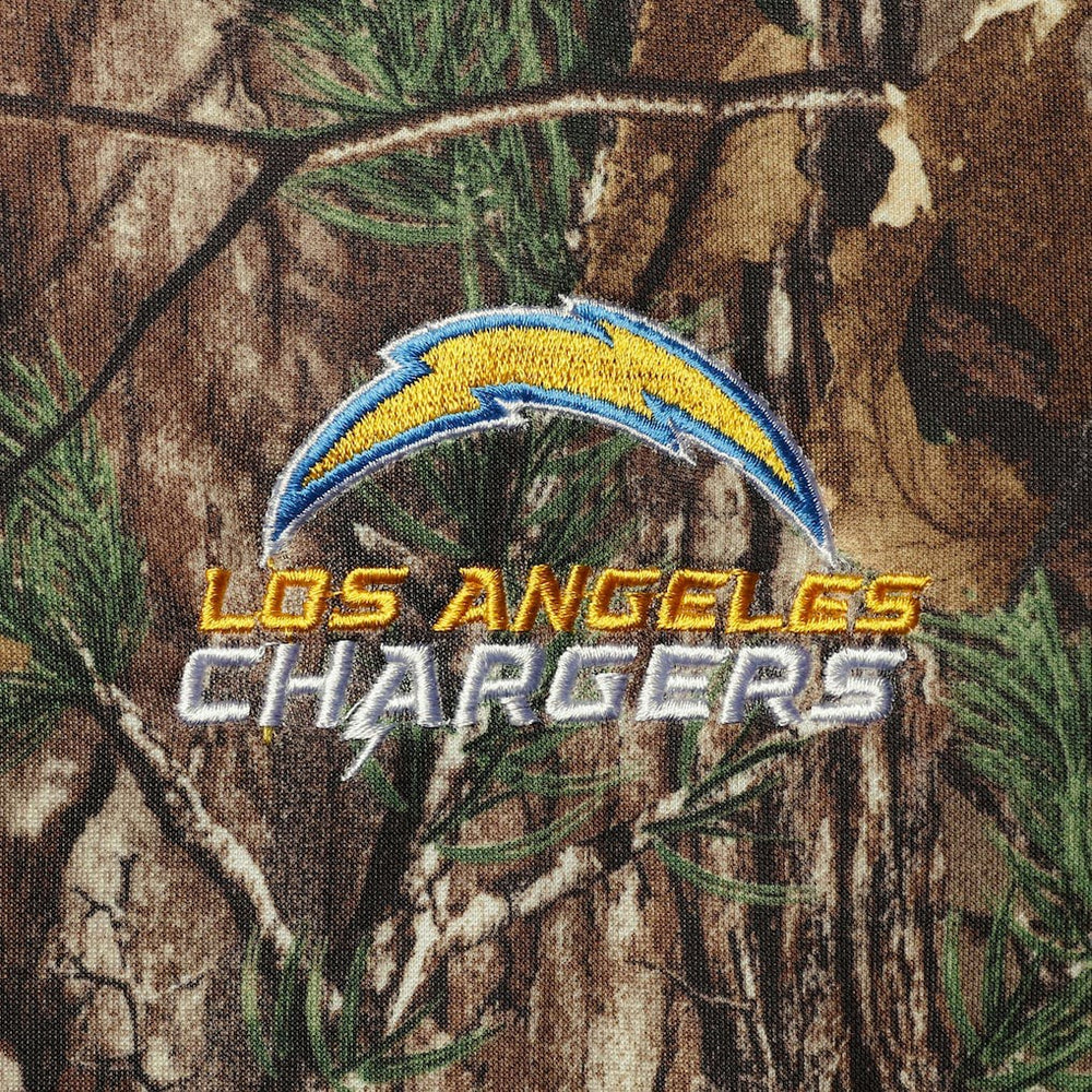 Los Angeles Chargers Dunbrooke Circle Champion Tech Fleece Pullover Hoodie - Realtree Camo Hoodies