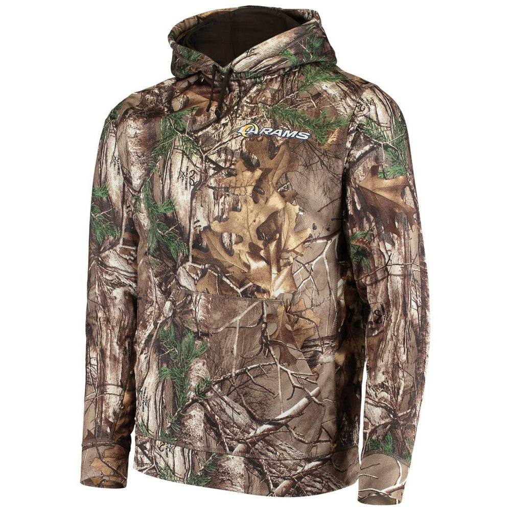 Los Angeles Rams Dunbrooke Circle Champion Tech Fleece Pullover Hoodie - Realtree Camo Hoodies