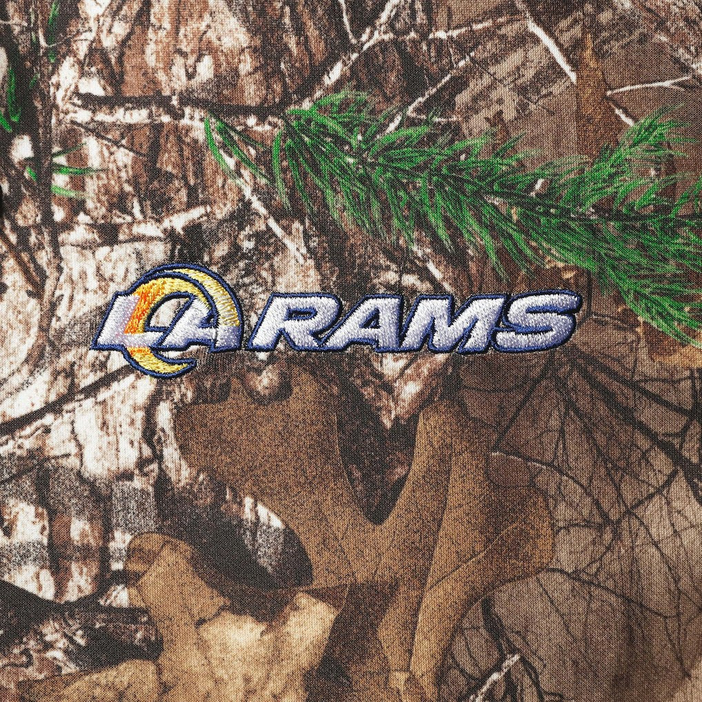 Los Angeles Rams Dunbrooke Circle Champion Tech Fleece Pullover Hoodie - Realtree Camo Hoodies