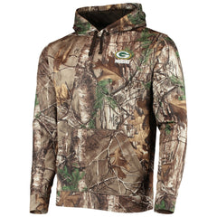 Green Bay Packers Dunbrooke Circle Champion Tech Fleece Pullover Hoodie - Realtree Camo Hoodies