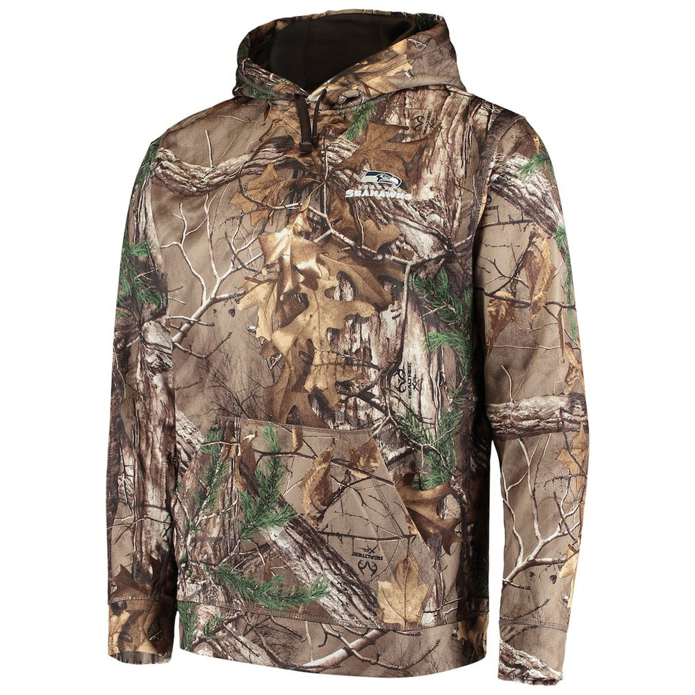 Seattle Seahawks Dunbrooke Circle Champion Tech Fleece Pullover Hoodie - Realtree Camo Hoodies
